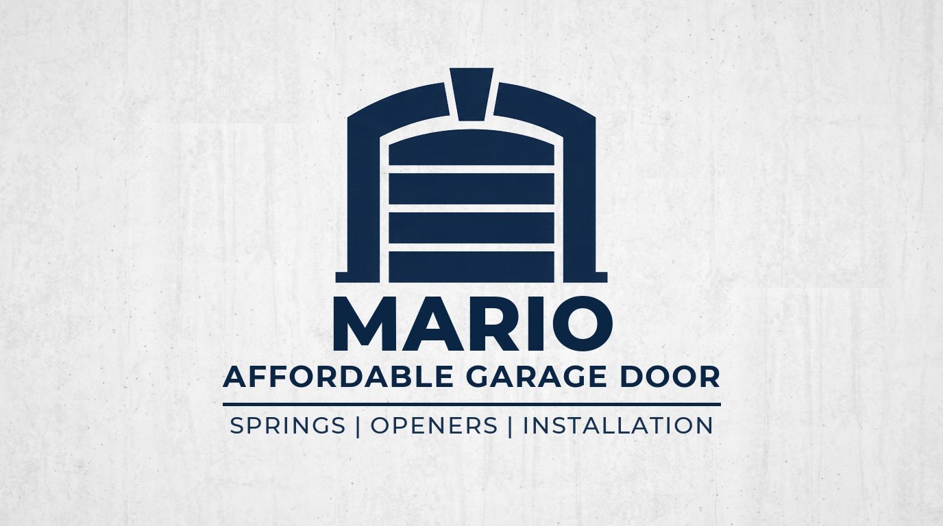 Mario Affordable Garage Door Logo